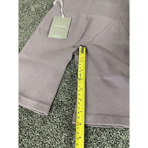 NWT Everlane Womens Seamless Ribbed Bike Shorts XS/S High Rise  Soft Purple - Picture 4 of 7